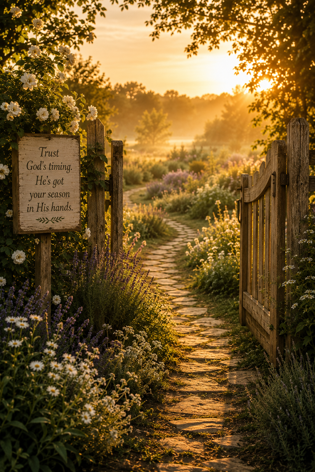 Sunrise sanctuary landscape