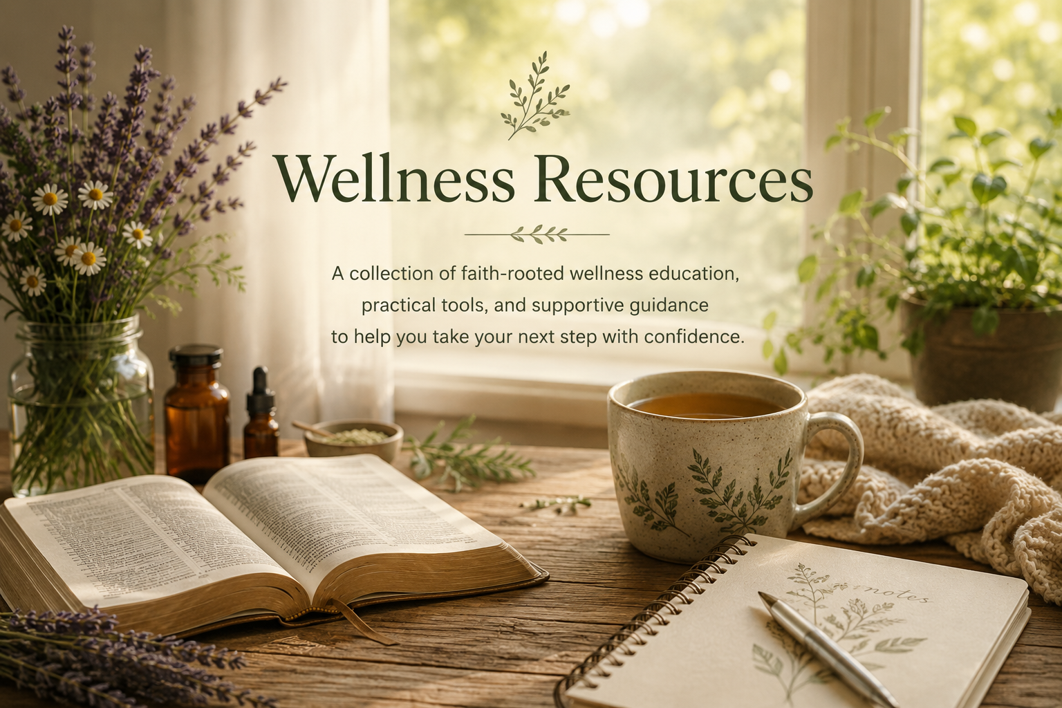 Peaceful wellness scene for Sanctuary Roots Wellness